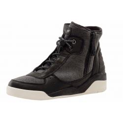 Donna Karan DKNY Women's Callie Fashion Sneakers - Dark Grey/Black Stretch Heathered Scuba - 6