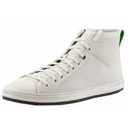 Hugo Boss Men's Dynamo Canvas/Leather Sneakers Shoes - White - 12 D(M) US