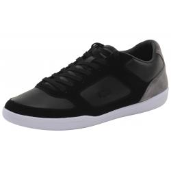 Lacoste Men's Court Minimal 316 1 Fashion Suede/Leather Sneakers Shoes - Black - 9 D(M) US