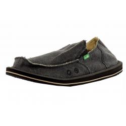 Sanuk Men's Big & Tall Vagabond Fashion Sidewalk Surfer Loafers Shoes - Grey - 18
