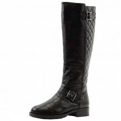 Donna Karan DKNY Women's Nadia Fashion Knee High Boots Shoes - Black - 6