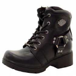 Harley Davidson Women's Jocelyn Fashion Ankle Boots Shoes D83775 - Black - 9 B(M) US