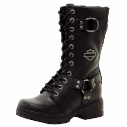 Harley Davidson Women's Eda Fashion Boots Shoes D83736 - Black - 7 B(M) US