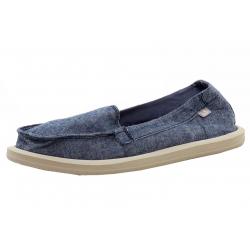 Sanuk Women's Shorty TX Fashion Slip On Loafers Shoes - Blue - 6