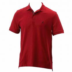 Nautica Men's Anchor Performance Deck Solid Short Sleeve Polo Shirt - Red - X Large