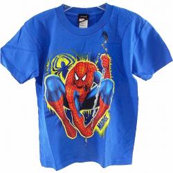 Spider Man Boys Royal Blue 100% Cotton Juvy T Shirts Intrusion - none - Large