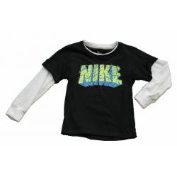 Nike Boy's Stone Logo Long Sleeve Shirt - Black - 4