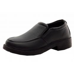 French Toast Boy's Evan School Uniform Slip On Loafers Shoes - Black - 1   Little Kid