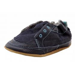 Robeez Mini Shoez Infant Boy's Stylish Steve Canvas Sneakers Shoes - Blue - 12 18 Months