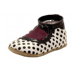 Robeez Mini Shoez Infant Girl's Charlotte Fashion Mary Janes Shoes - Black - 12 18 Months