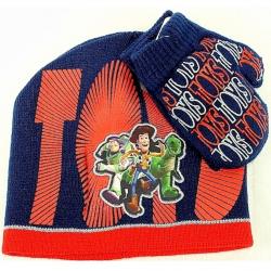 Disney Pixar Toy Story 3 Toddler Knit Beanie Hat & Mitten Set Sz. 2 4T - Red - 2 4T
