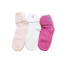 Polo Ralph Lauren Toddler Girl's Assorted 3 Pack Socks - none - 2 4T