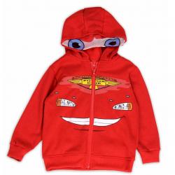 Disney Pixar Cars Toddler Boy's Lightening McQueen Full Zip Hoodie - Red - 2T