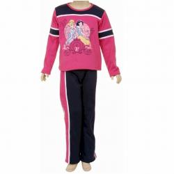 Disney Princess Toddler Girl's 2 Piece Pink Fleece Shirt & Pant Matching Set - Pink - 6