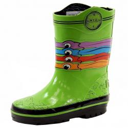 Teenage Mutant Ninja Turtle Toddler Boy's Pull On Rain Boots Shoes - Green - 7/8   Toddler