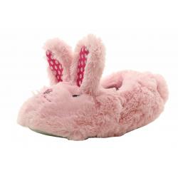 Stride Rite Toddler Girl's Fuzzy Bunny Slippers Shoes - Pink - 9/10 M US Toddler