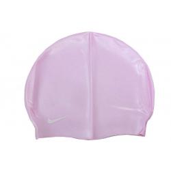 Nike Solid Silicone Swim Cap (One Size Fits Most) - Pink - One Size Fits Most