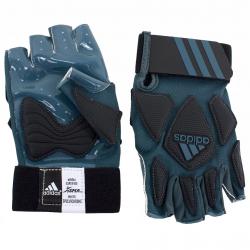 Adidas Men's Scorch Destroy 2 Half Football Gloves - Grey - Small