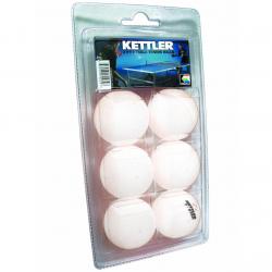 Kettler 3 Star 7223 6 Pack 40mm Table Tennis Balls - none