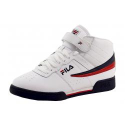 Fila Men's F 13V High Top Basketball Sneakers Shoes - White/Fila Navy/Fila Red - 9 D(M) US