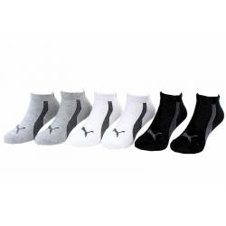 Puma Toddler/Little/Big Boy's 6 Pack Low Cut Athletic Socks - Multi - 9 11 Fits Shoe 4 8 (Big Kid)