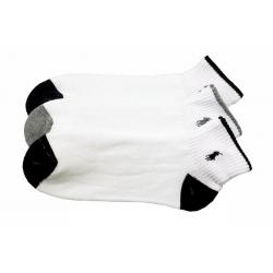 Polo Ralph Lauren Men's 3 Pack Cushioned Sole Sport Socks - White - Sock Sz 10 13; Fits 6 12.5