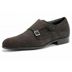 Hugo Boss Men's Fashion Oxford Brossio S Suede Shoes 50255331 - Brown - 10.5