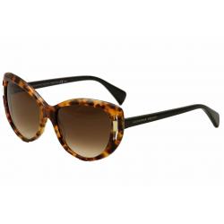 Alexander McQueen Women's AMQ 4238/S 4238S Cat Eye Sunglasses - Brown - Lens 55 Bridge 18 Tmeple 130mm