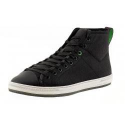 Hugo Boss Men's Dynamo Canvas/Leather Sneakers Shoes - Black - 9 D(M) US