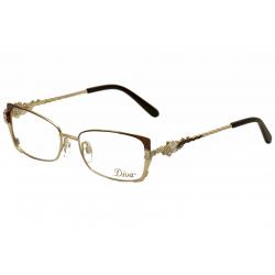 Diva Women's Eyeglasses 5452 Full Rim Optical Frame - Gold/Antique Gold/Crystal/Black   820 - Lens 53 Bridge 17 Temple 133mm