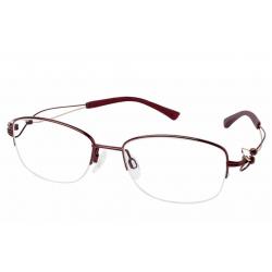 Charmant Line Art Eyeglasses XL2066 XL/2066 Half Rim Optical Frame - Red - Lens 51 Bridge 0 Temple 135mm