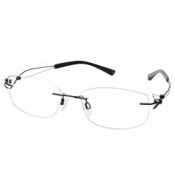 Charmant Line Art Eyeglasses XL2063 XL/2063 Rimless Optical Frame - Black - Lens 51 Bridge 0 Temple 135mm