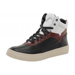 Diesel Men's S Spaark Mid Sneakers Shoes - Black/White/Biking Red - 8 D(M) US