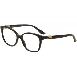 Versace Women's Eyeglasses VE 3235B 3235/B Full Rim Optical Frame - Black - Lens 52 Bridge 16 Temple 140mm