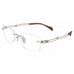 Charmant Line Art Women's Eyeglasses XL2069 XL/2069 Rimless Optical Frame - Gold - Lens 51 Bridge 17 Temple 135mm
