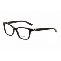 Versace Women's Eyeglasses 3192B 3192 B Full Rim Optical Frame - Marbled Black/Green/Blue   5127 - Lens 52 Bridge 16 Temple 140mm