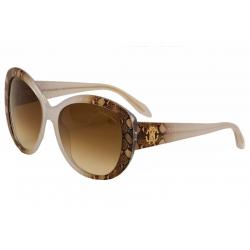 Roberto Cavalli Women's Temoe 727/S 727S Sunglasses 60MM - Snake/Gold/Transparent Clear/Brown Gradient   27F