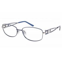 Charmant Women's Eyeglasses TI12132 TI/12132 Titanium Full Rim Optical Frame - Blue - Lens 53 Bridge 16 Temple 135mm