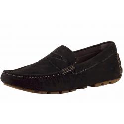 Donald J Pliner Men's Dekel BV Suede Fashion Driving Loafers Shoes - Black - 8