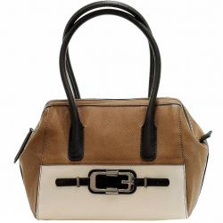 Guess Women's Jonsi VD438709 Frame Satchel Handbag - Brown