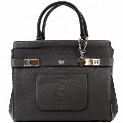 Guess Women's Milo Top Handle Tote Handbag - Black - 14.5W x 12H x 4D In