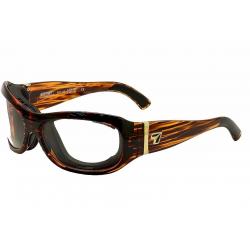 7Eye Men's Airshield Briza Wrap Sport Sunglasses - Brown