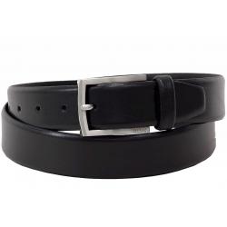 Hugo Boss Men's C Barney L Smooth Genuine Leather Belt - Black - 1.5 in (3.5 cm)