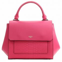 Guess Women's Evette Top Handle Flap Satchel Handbag - Pink - 8 H x 10 W x 6 D In