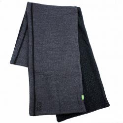 Hugo Boss Men's Knit Fleece Winter Scarf - Grey - One Size
