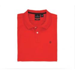 Victorinox Men's Short Sleeve VX Polo Shirt - Orange - Medium