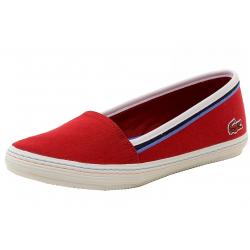 Lacoste Women's Orane 116 1 Fashion Slip On Canvas Sneakers Shoes - Red - 9 B(M) US
