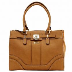 Guess Women's Greyson Status Carryall Tote Handbag - Cognac