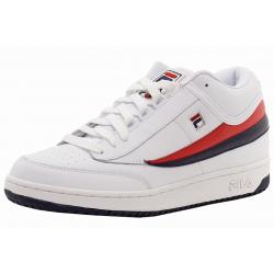 Fila Men's T 1 Mid Lace Up Sneakers Shoes - White/Navy/Red - 8 D(M) US
