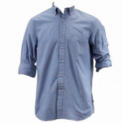 Nautica Men's Anchor Long Sleeve Pinpoint Cotton Button Down Oxford Shirt - Blue - X Large